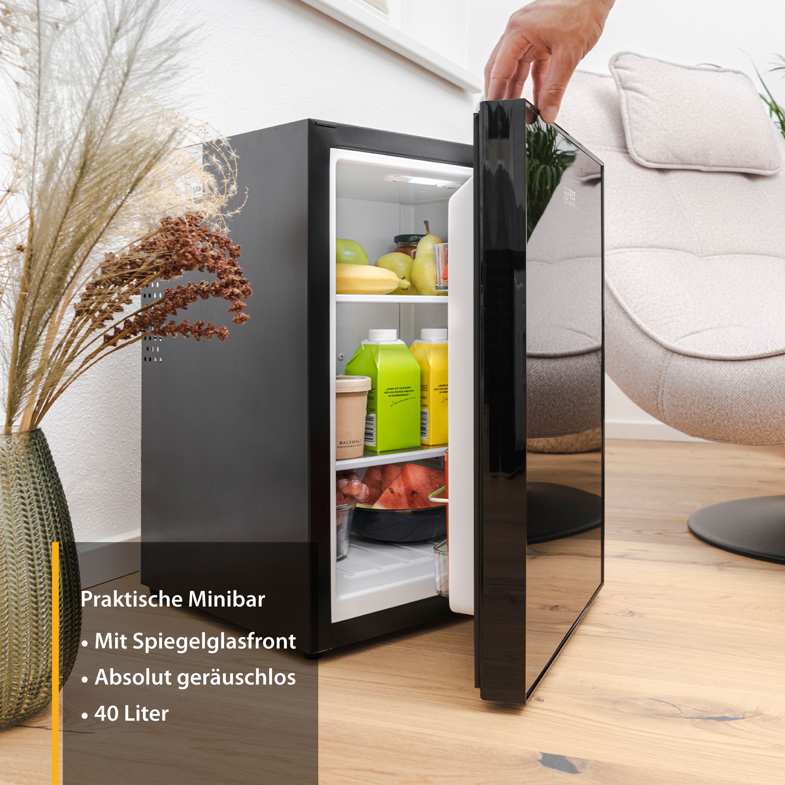 Minikühlschrank | 40 Liter | Glasfront