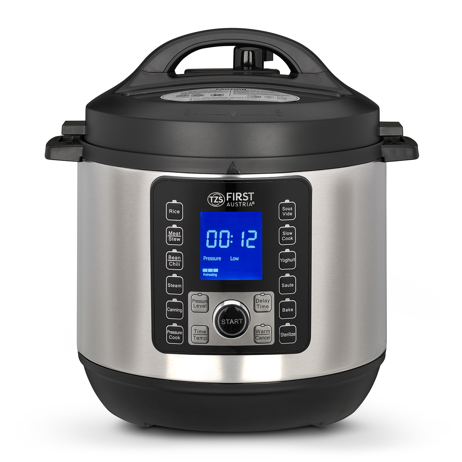 Druckkochtopf elektrisch 6L | Silber