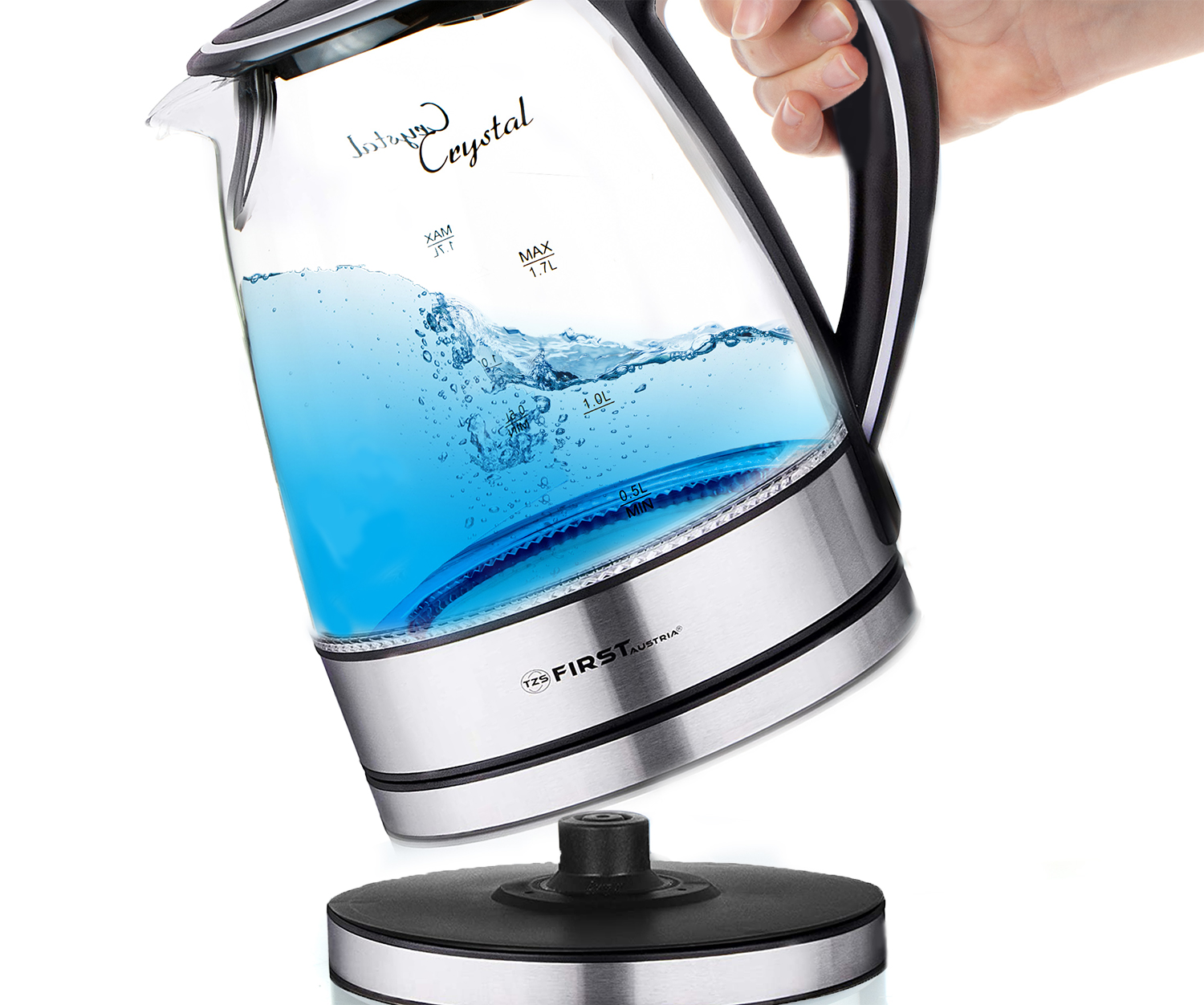 Glaswasserkocher 2200W | 1,7 Liter