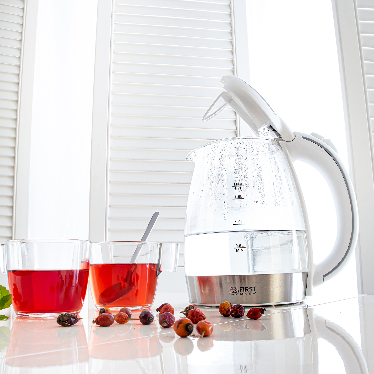 Glaswasserkocher 2200 Watt | 1,7 Liter