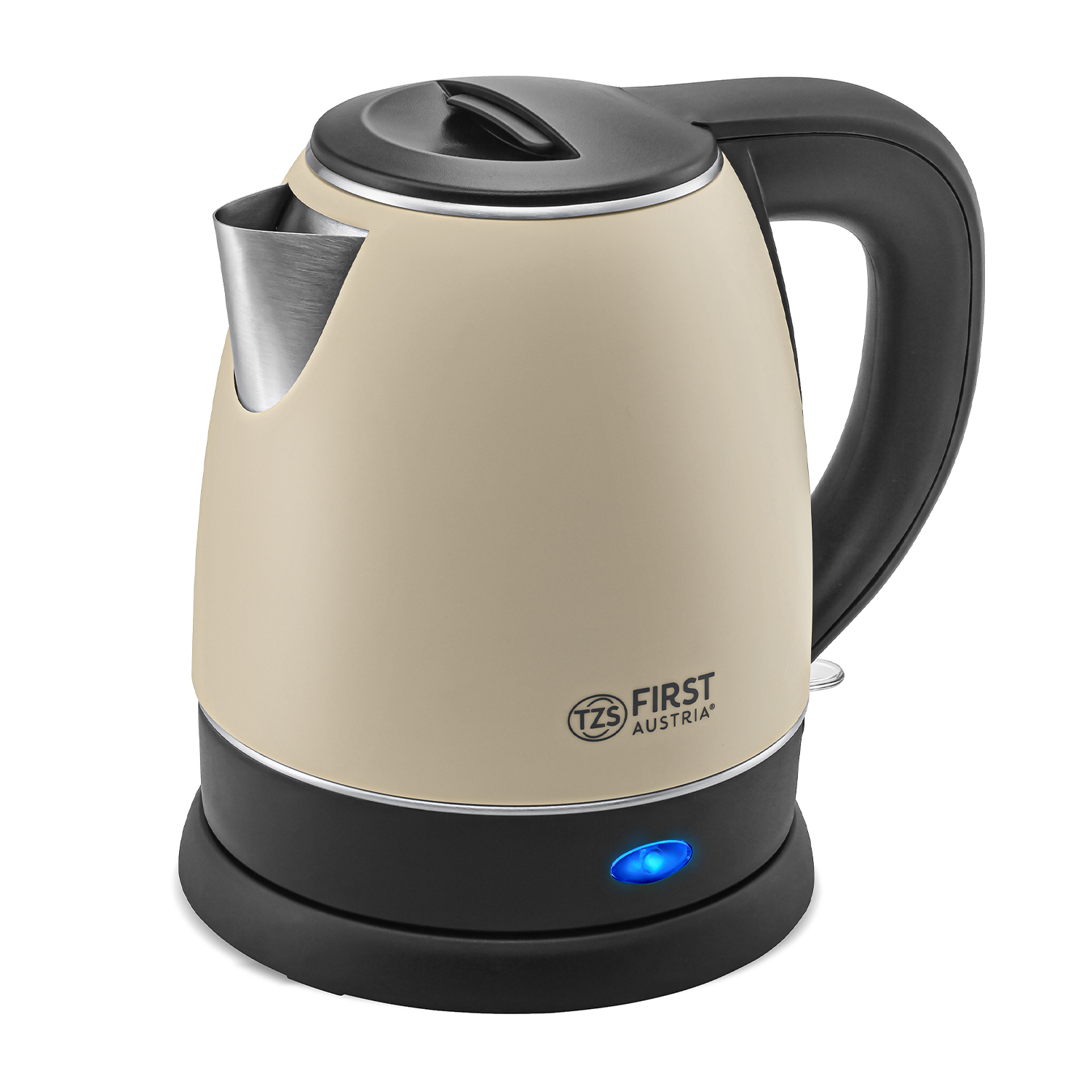 Stahlwasserkocher 2200 Watt | 1,2 Liter | Doppelwand