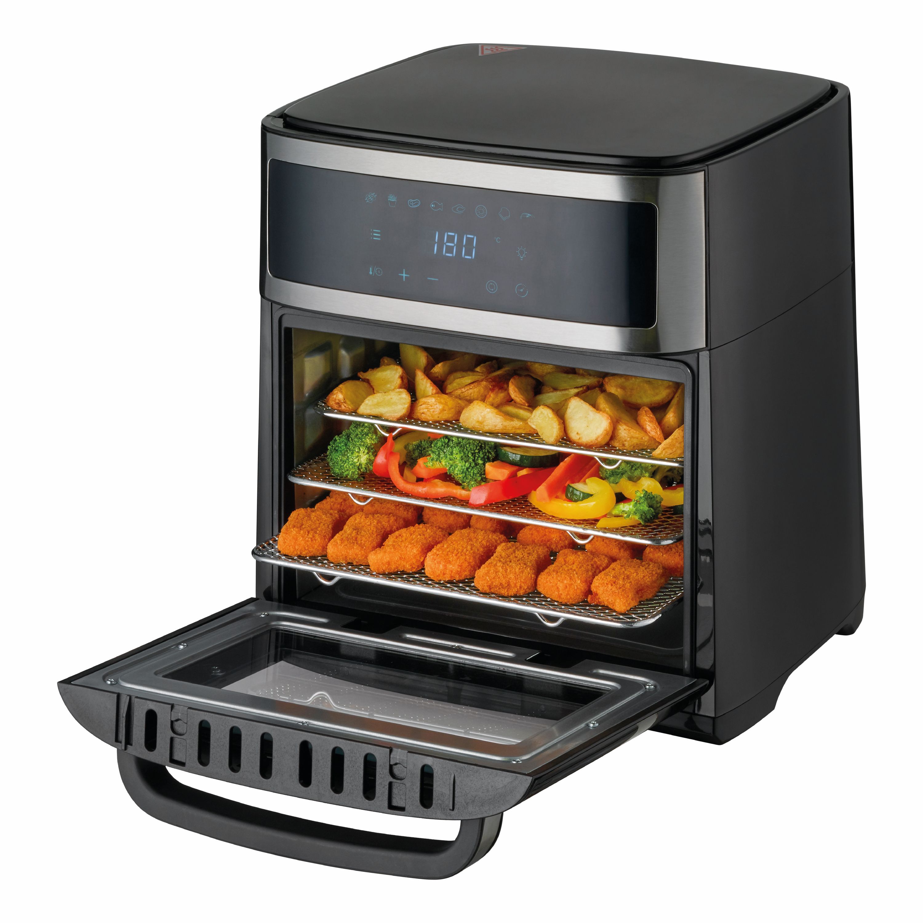 Heißluftofen 13 Liter | Airfryer | Minibackofen | Dörrautomat