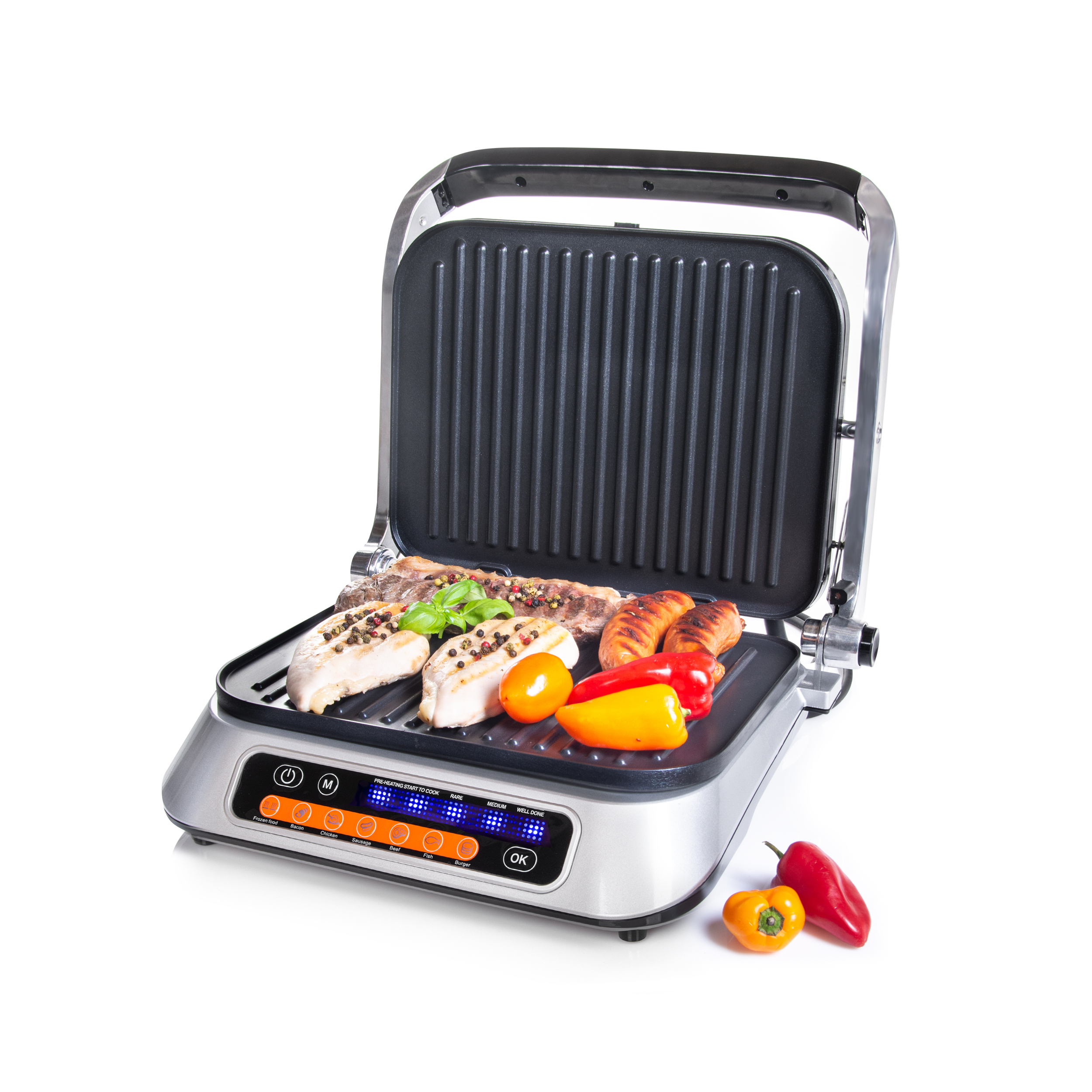 Tischgrill | 2100 Watt | abnehmbare Platten