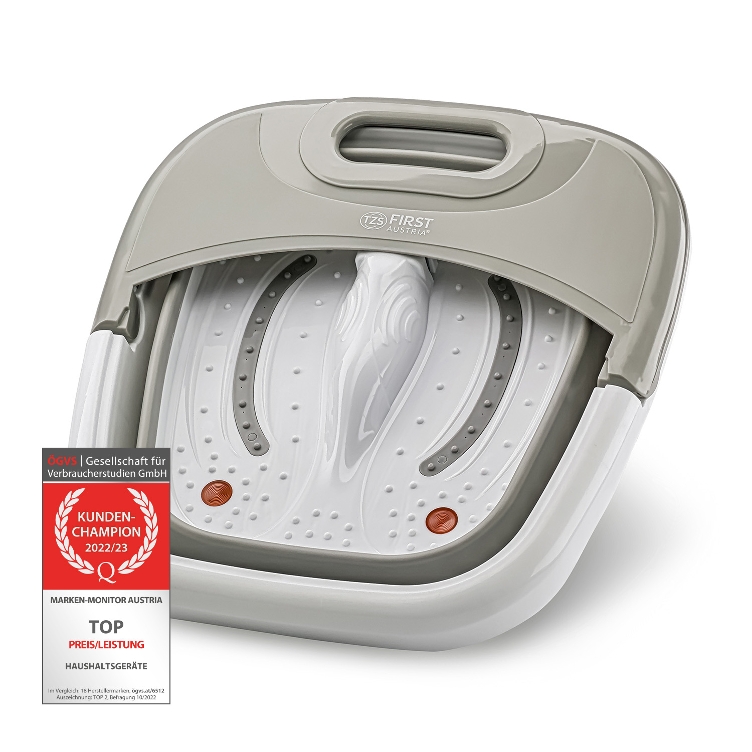Massage Fußbad | 450 Watt | Infrarot | Faltbar