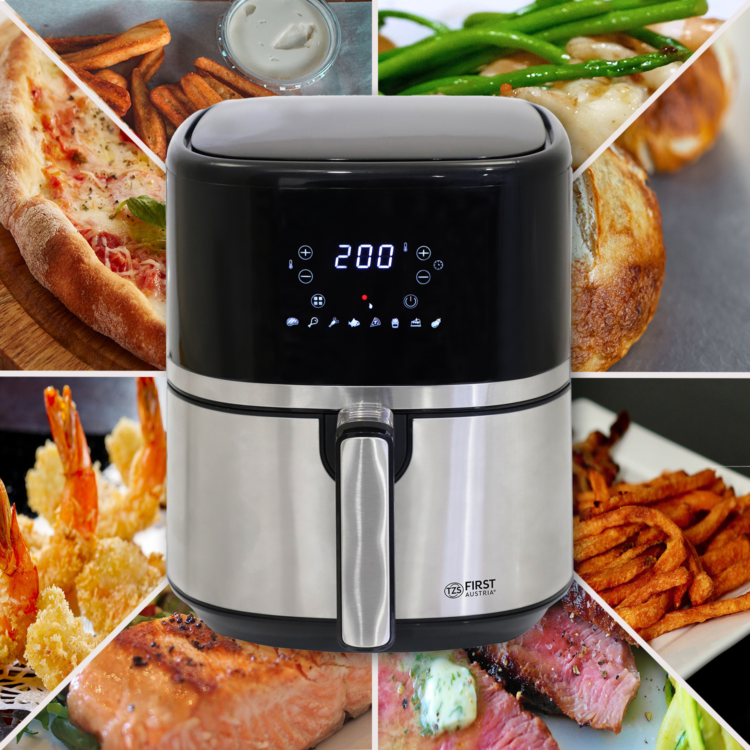 Heissluftfritteuse | Airfryer | 1500 Watt | 3,5 Liter