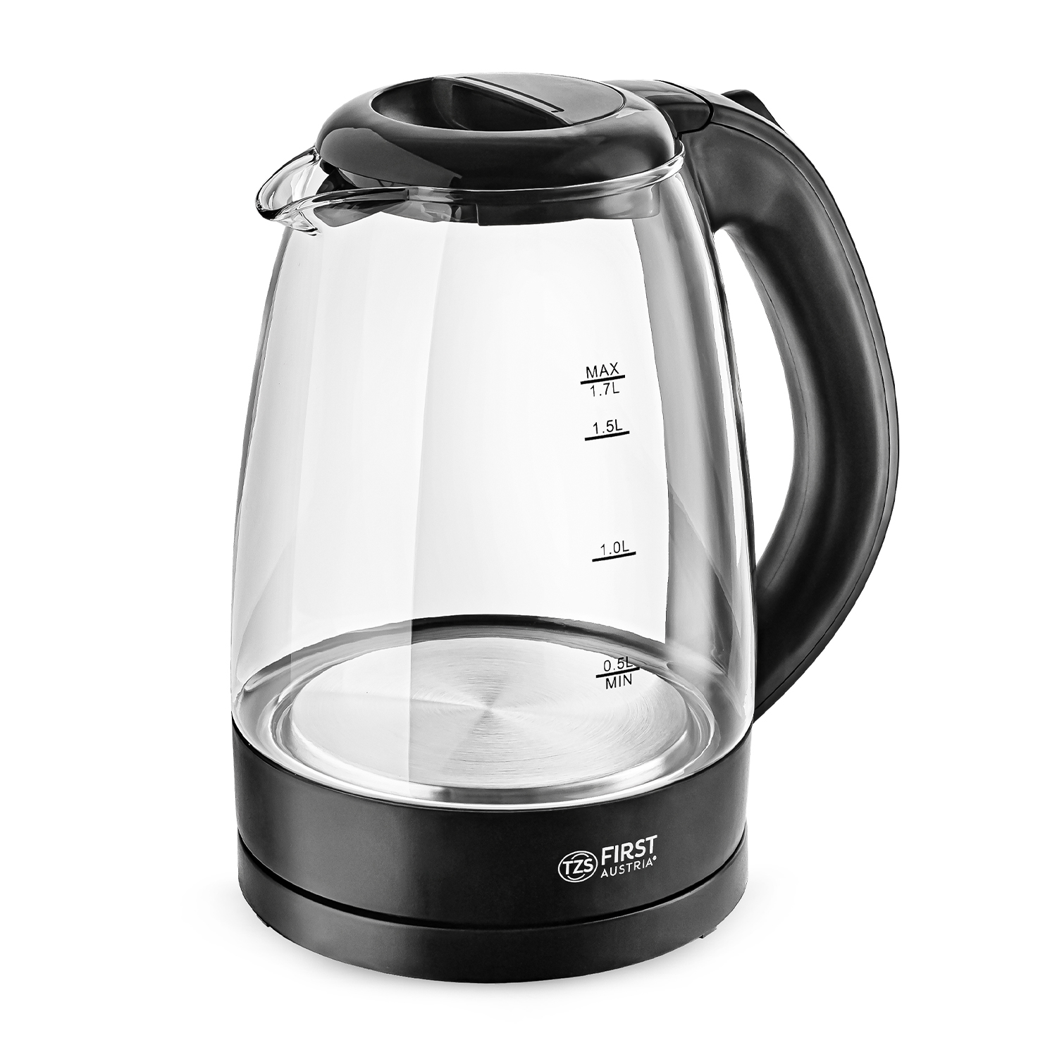 Glass kettle 2200 Watt 1,7 litre schwarz FA54041BA